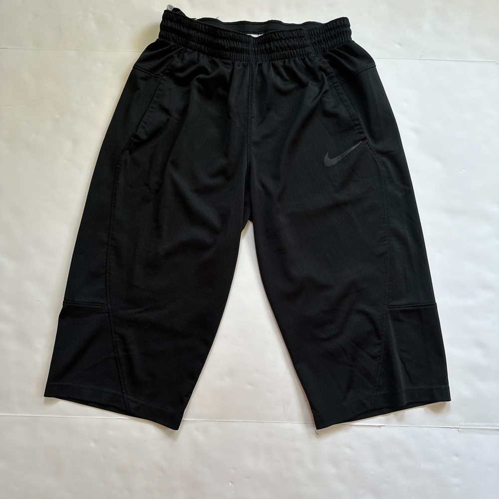 Nike Black Athletic Sports Shorts with Elastic Waistband